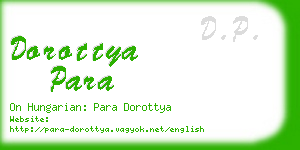 dorottya para business card